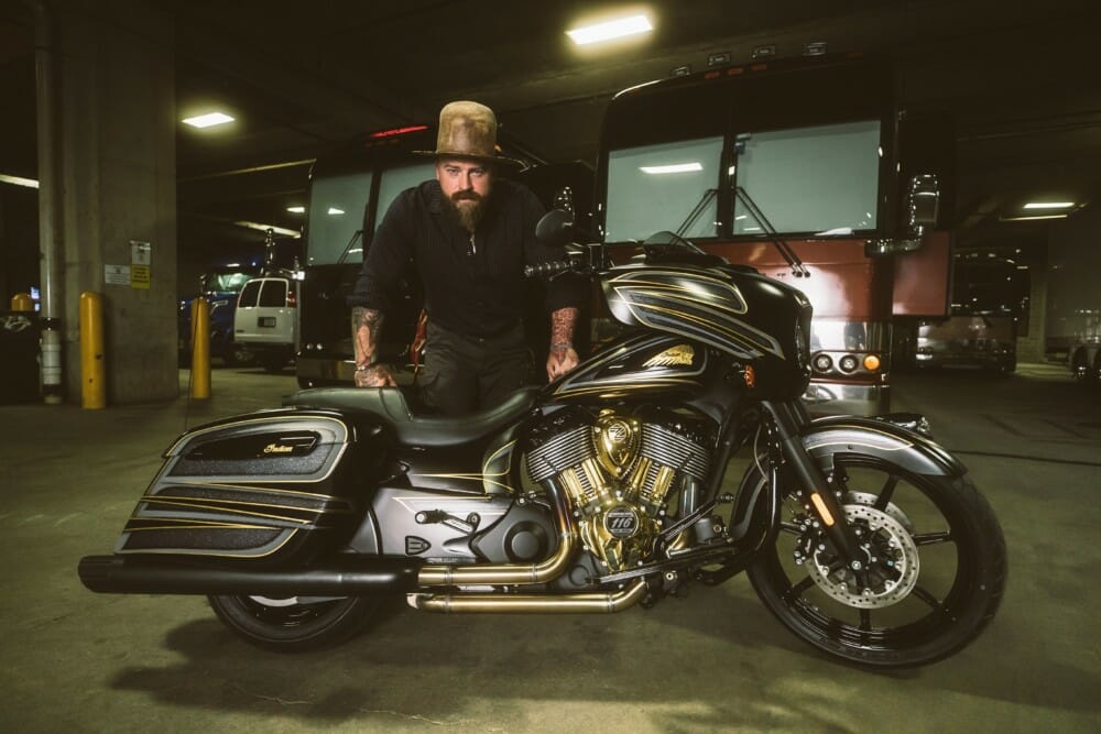 Zac Brown Collective and Indian Motorcycle build a custom bike to benefit Zac Brown’s Non-Profit Organization, Camp Southern Ground