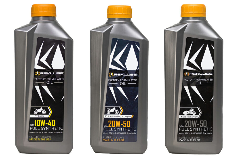 Rekluse is now offering Factory Formulated Oils to the off-road and V-Twin markets.