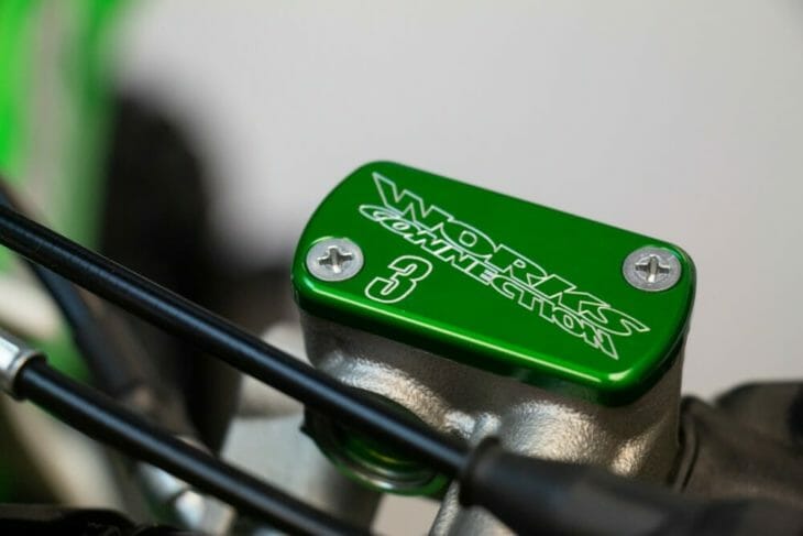 Works Connection is now offering an affordable option for customizing its front brake and clutch caps with your rider number.