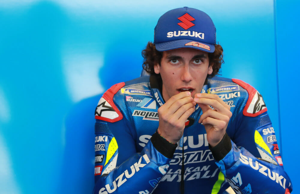 Alex Rins: “The bumps are a big problem.” - Cycle News