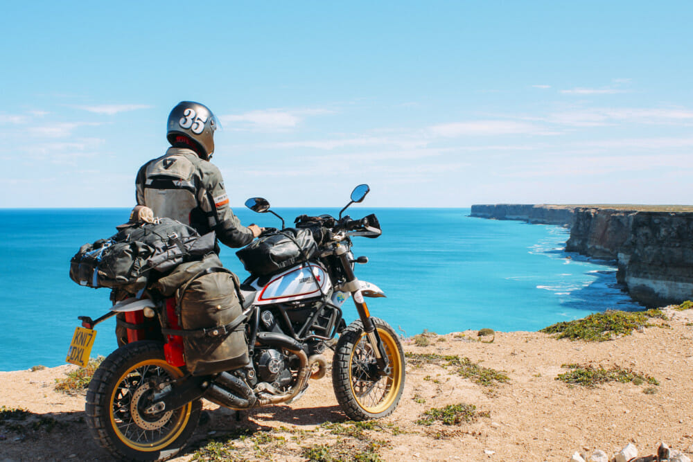 Henry Crew Completes 55,000 Miles in 381 Days on his Ducati Scrambler Desert Sled