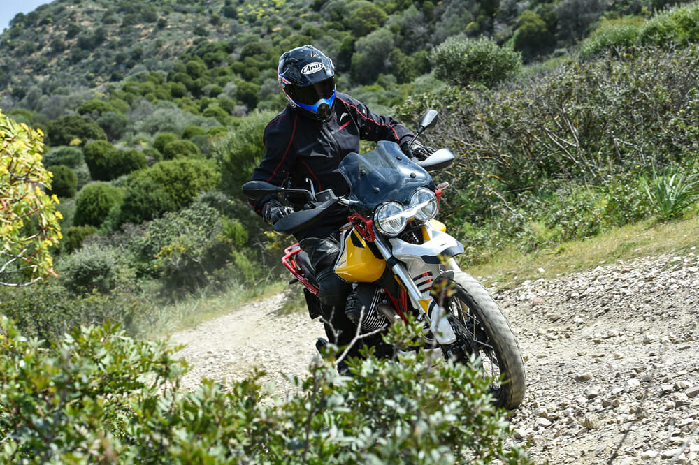 The 2019 Moto Guzzi V85TT is a midsize scrambler with unique styling that’s as fresh to look at as it’s fun to ride.