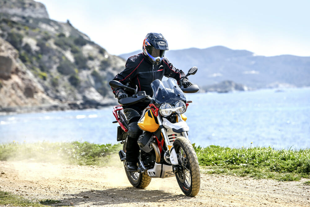 The 2019 Moto Guzzi V85TT isn’t afraid to get a little dirty.
