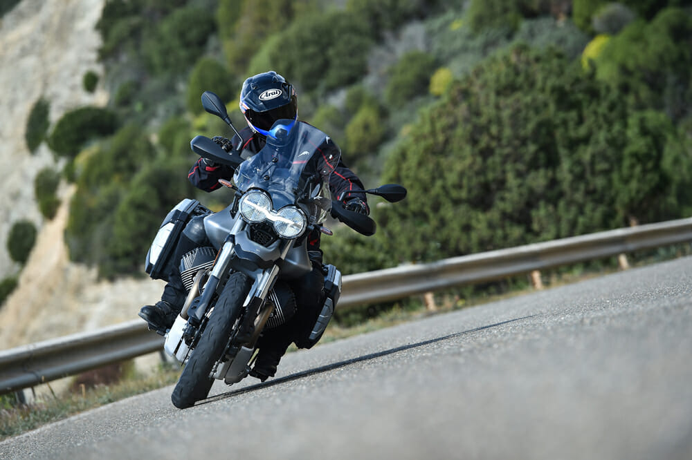 The 2019 Moto Guzzi V85TT is a midsize scrambler with unique styling that’s as fresh to look at as it’s fun to ride.