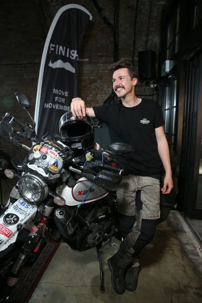 Henry Crew Completes 55,000 Miles in 381 Days on his Ducati Scrambler Desert Sled