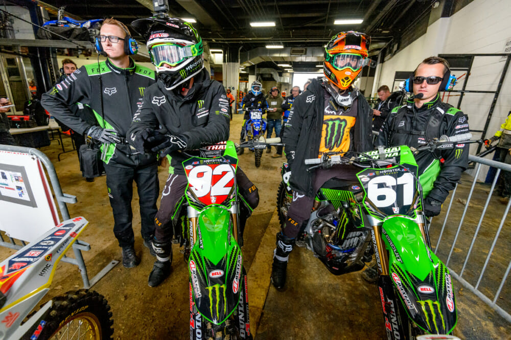 Monster Energy Pro Circuit Kawasaki’s Adam Cianciarulo, Garrett Marchbanks and Martin Davalos look to cap off an amazing season at Sam Boyd Stadium in Las Vegas with another victory