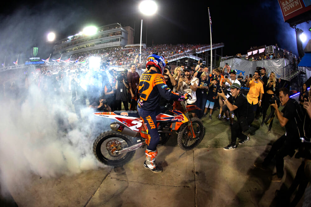 Empire of Dirt Column | Cooper Webb celebrates his first 450SX title.