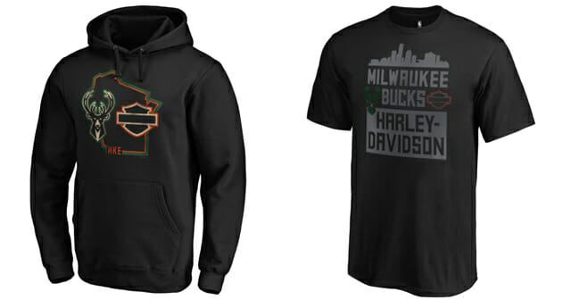 Harley-Davidson Teams With the Milwaukee Bucks for Limited-Edition Merchandise