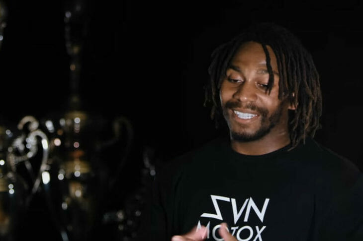 James Stewart announces his retirement in a video.