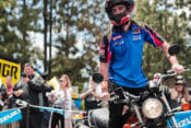 Yoshimura Suzuki's Josh Herrin, shown piloting his VanVan during the Slow Race competition, enjoyed his first Suzuki Fun Day. "This was an awesome opportunity to meet with all of the employees at Suzuki and let them know who they are rooting for at the races. I really appreciate everything that they do and they are what inspires me to push hard at the track," stated Herrin.
