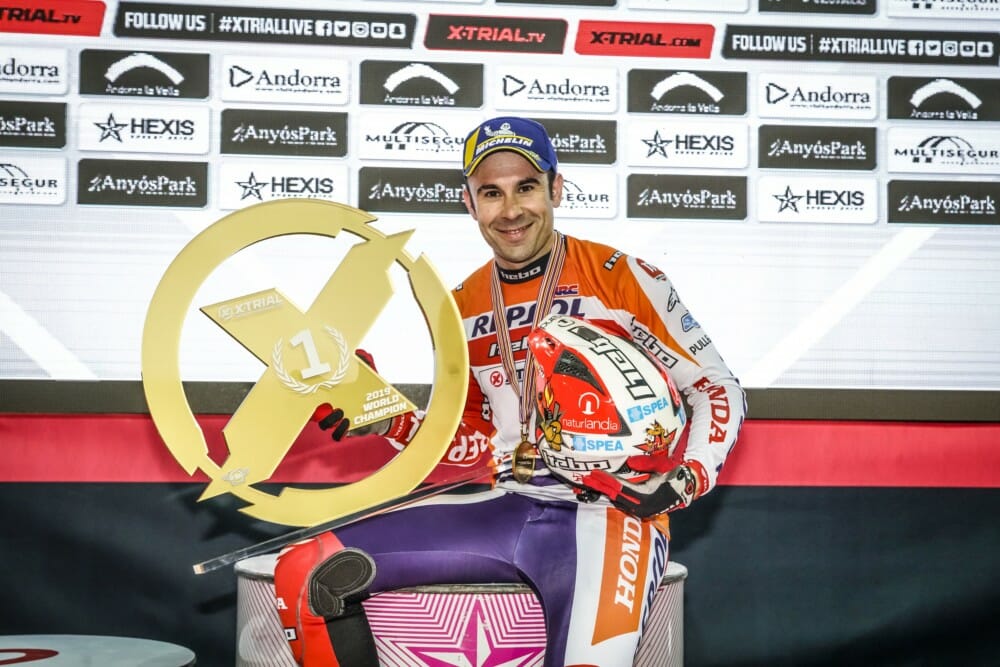 Toni Bou and Repsol Honda Team in the X-Trial World Championship