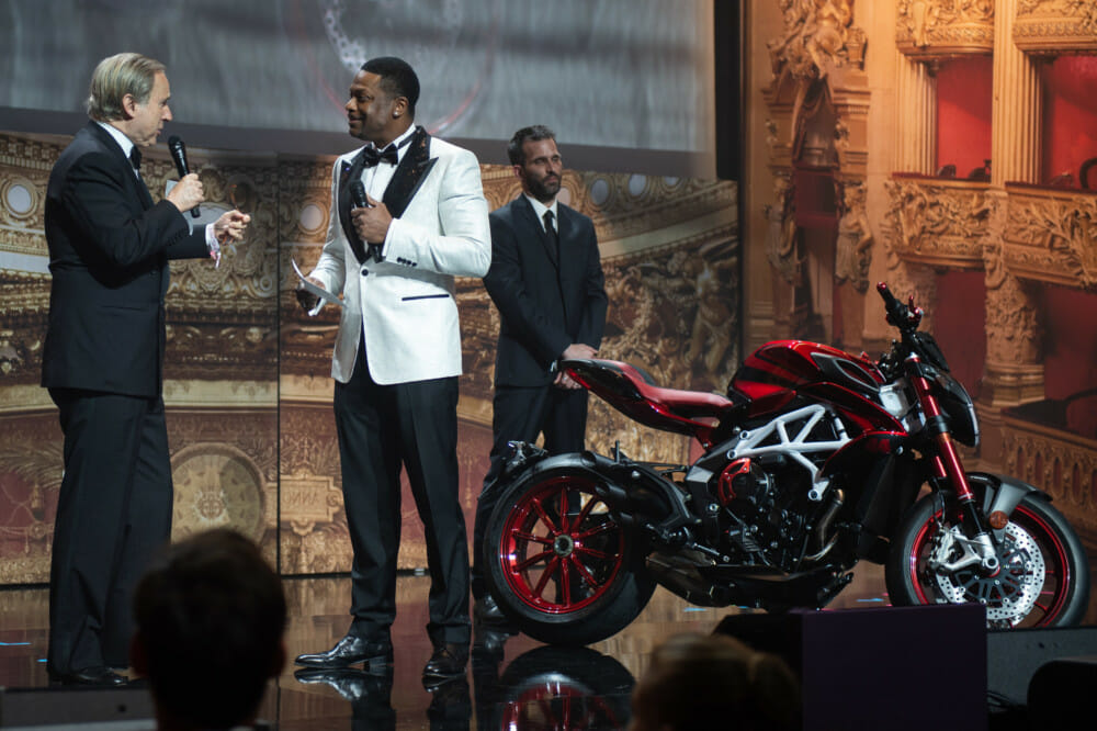 MV Agusta donated “Lewis Hamilton” limited-edition Brutale auctioned off at amfAR yearly gala in Cannes on May 23