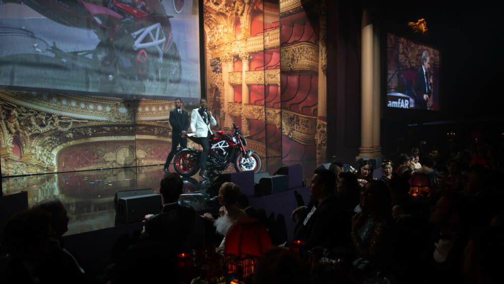 MV Agusta donated “Lewis Hamilton” limited-edition Brutale auctioned off at amfAR yearly gala in Cannes on May 23