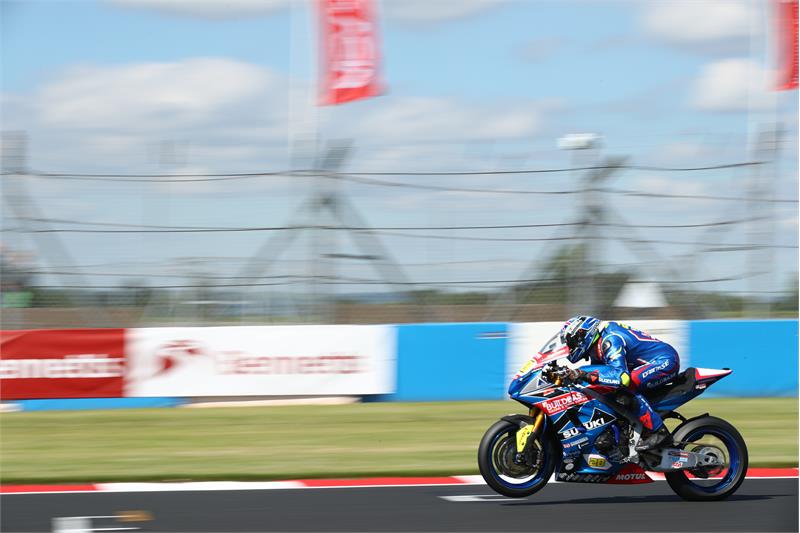 Team Suzuki Donington BSB Superstock 1000 Race Update