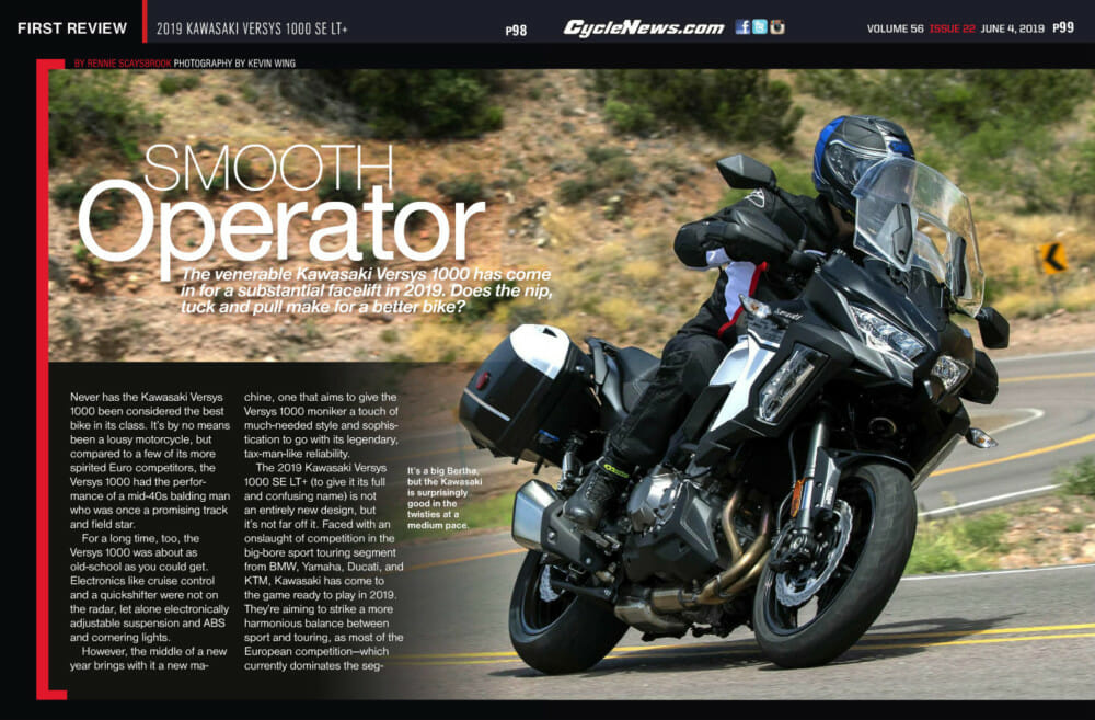 2019 Kawasaki Versys 1000 SE LT Review Cycle News