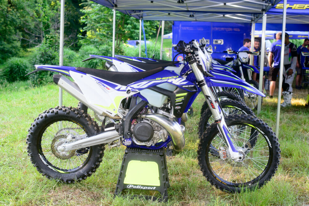 This is the 2020 Sherco SE250R Racing model. It comes with WP suspension.