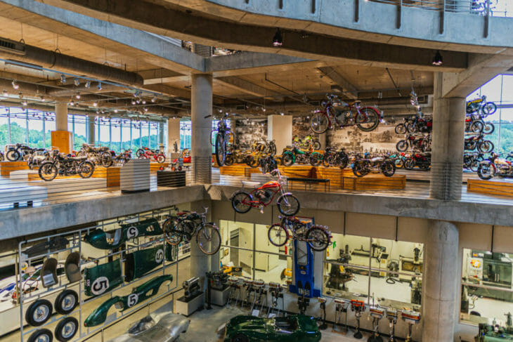 Inside the Barber Motorsports Museum.