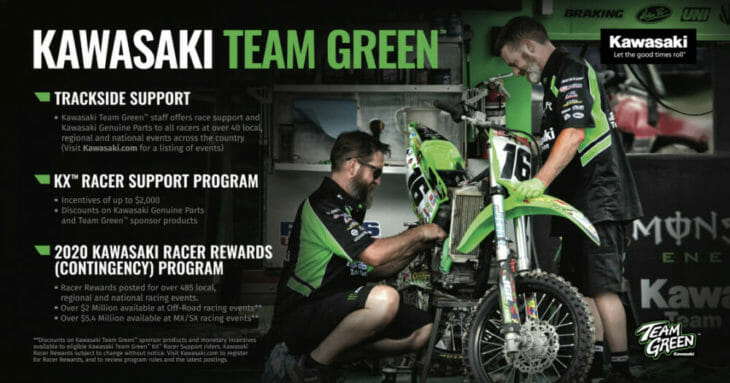 Kawasaki Team Green™ Releases 2020 Racer Rewards Program