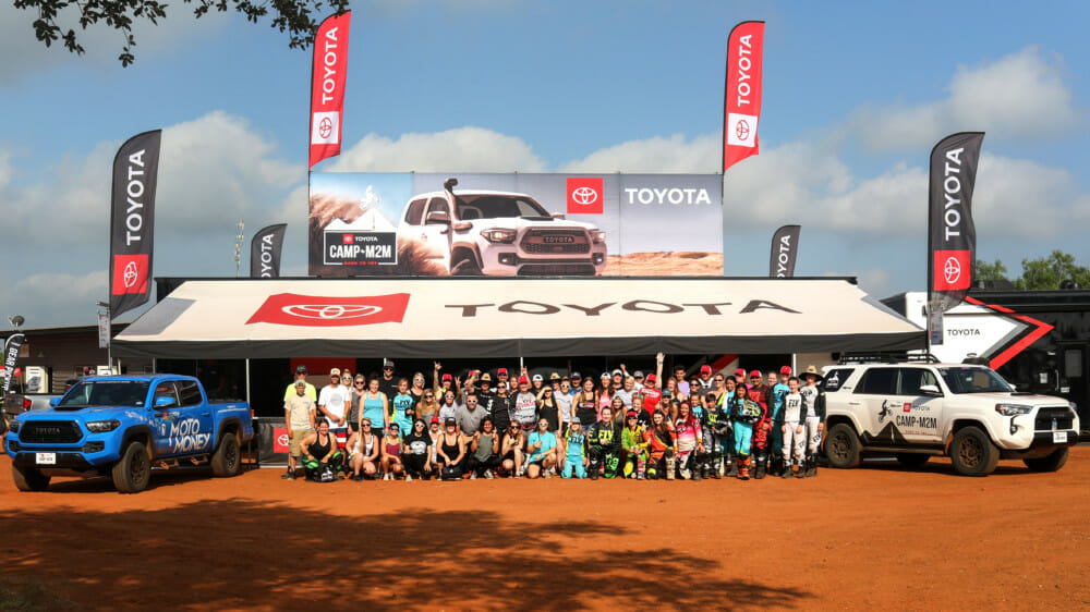 Toyota Camp M2M was held in Floresville, Texas, at Cycle Ranch MX Park