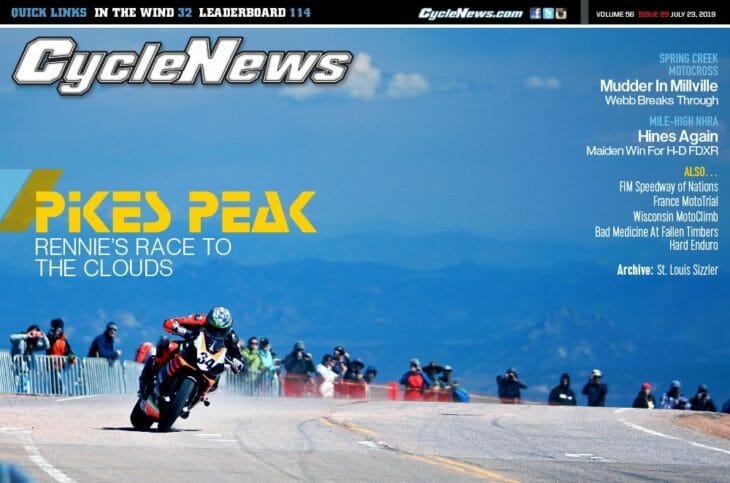 Cycle News magazine 2019 issue 29 cover