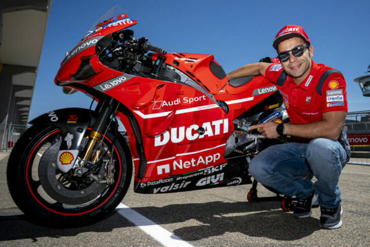 Danilo Petrucci to ride Desmosedici GP with Ducati Team for 2020 MotoGP World Championship.