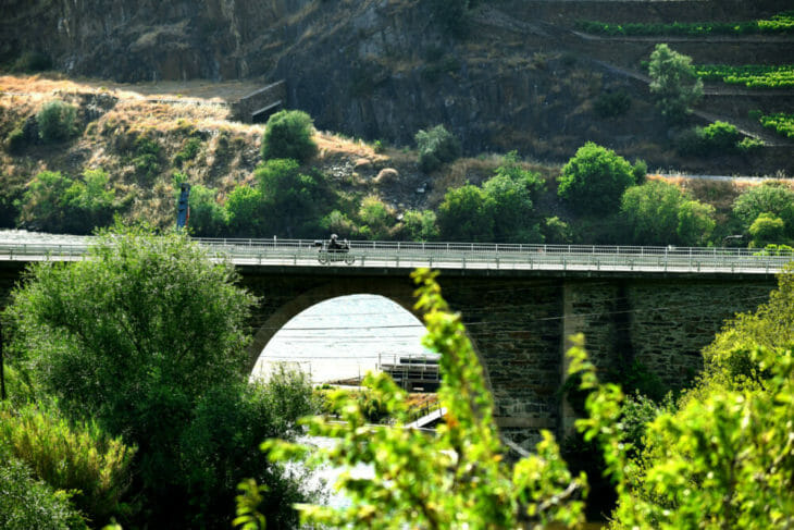 Riding along the Douro River Valley on the BMW S 1000 XR. The Douro Valley is a UNESCO World Heritage Site, as it is one of the oldest wine producing regions in the world.