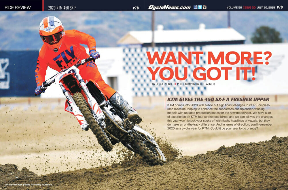 2020 KTM 450 SX-F Review: KTM is clearly on a roll with its competitive motocross machines