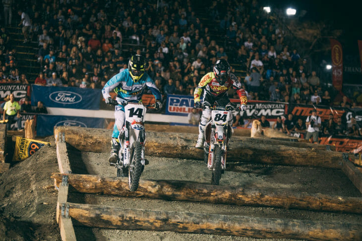 Ty Tremaine (14) will be on a factory Beta and Trystan Hart (84) will be on the RPM KTM for 2019. Both will be aiming to challenge Colton Haaker for the EnduroCross championship. Photo: Tanner Yeager