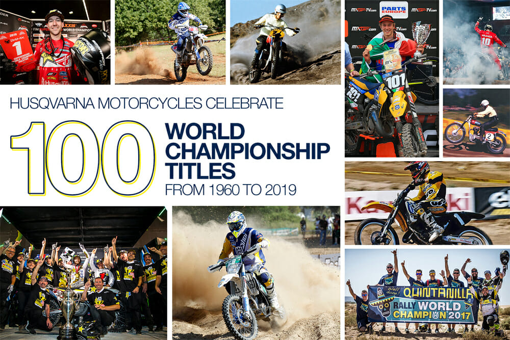 Husqvarna Motorcycles Celebrates 100 World Championship Titles