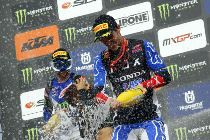 Tim Gajser Closes in on his Third World Title by Capturing his Ninth MXGP Win of the Season, While Jorge Prado Increases his Championship Point Lead in MX2 with a Double Moto Victory