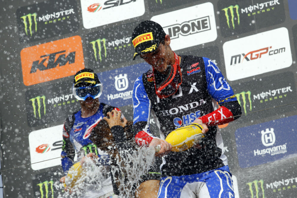 Tim Gajser Closes in on his Third World Title by Capturing his Ninth MXGP Win of the Season, While Jorge Prado Increases his Championship Point Lead in MX2 with a Double Moto Victory