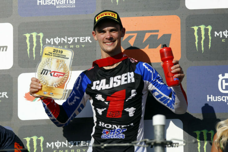 Pirelli Celebrates 2019 MXGP Motocross World Title with Tim Gajser