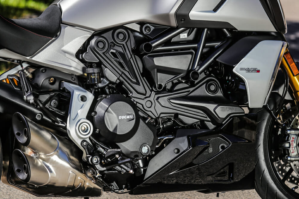 The 2019 Ducati Diavel 1260 S has more power and more torque.