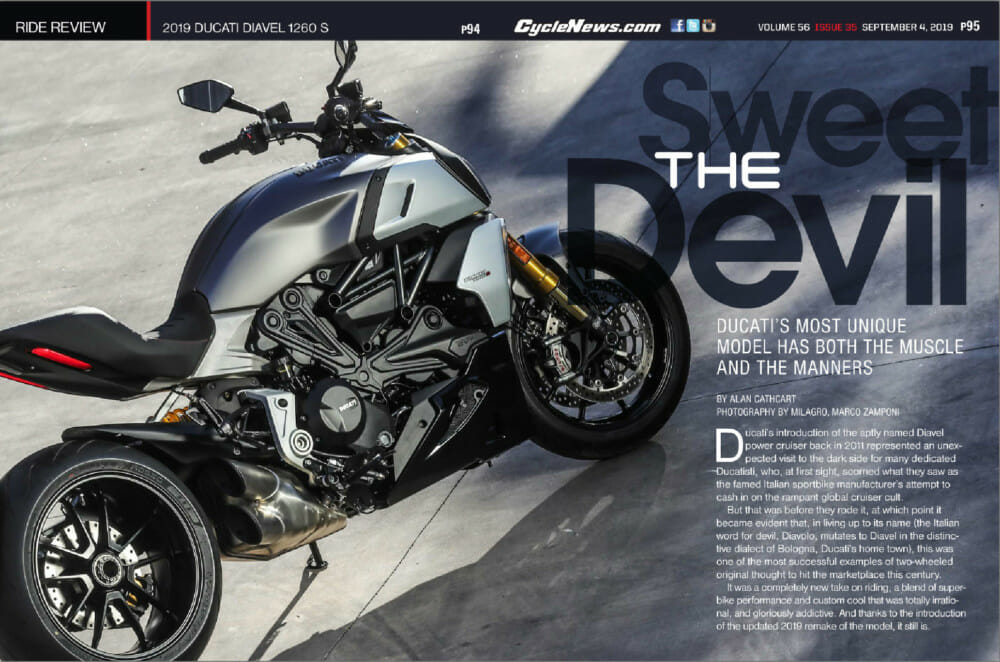 Alan Catchcart's 2019 Ducati Diavel 1260 S Review.