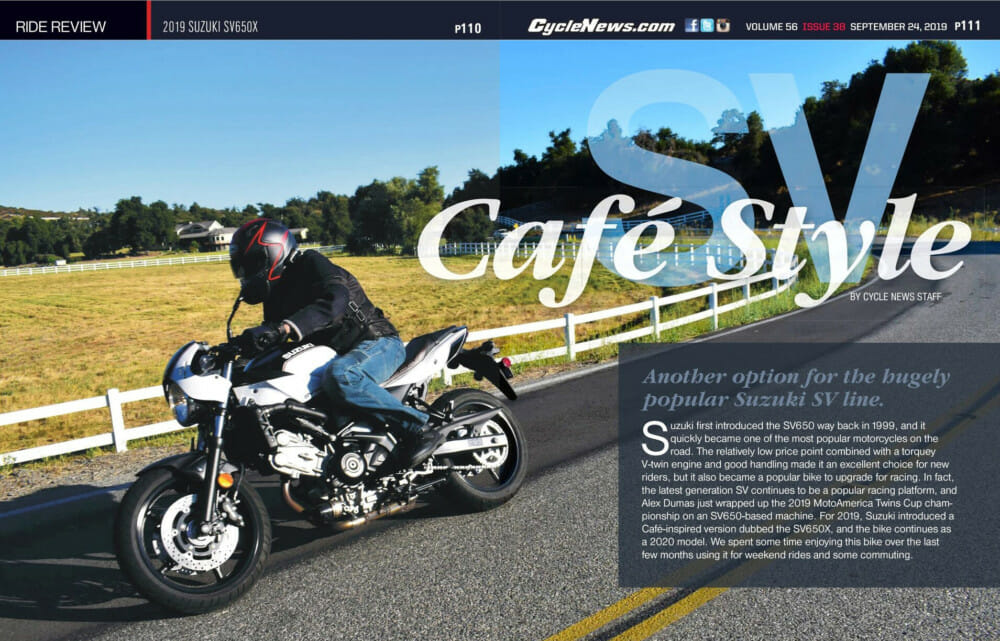 2019 Suzuki SV650X Review | For 2019, Suzuki introduced a Café-inspired version dubbed the SV650X, and the bike continues as a 2020 model.