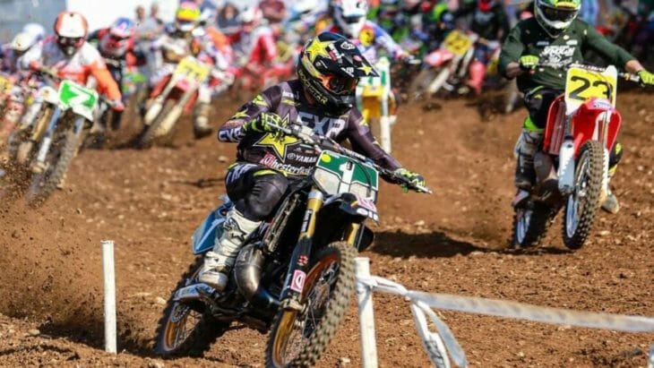 Mike Brown in action at the 2019 Vets VMXdN at Farleigh Castle September 7-8, 2019