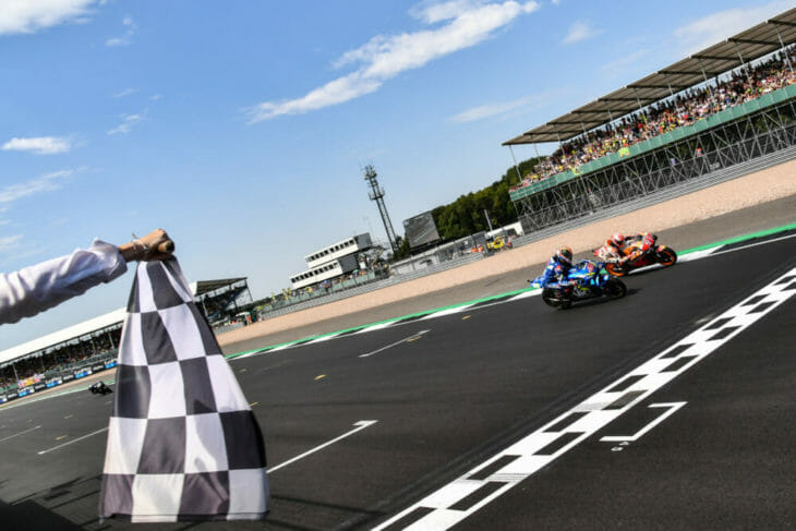 How did Alex Rins beat the master, Marc Marquez, at Silverstone? Photo: Gold & Goose