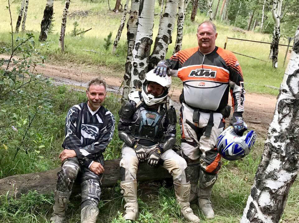 (L-R) Jack Penton, Reena Lavoie, and Kevin Lavoie enjoyed the riding part of the reunion.