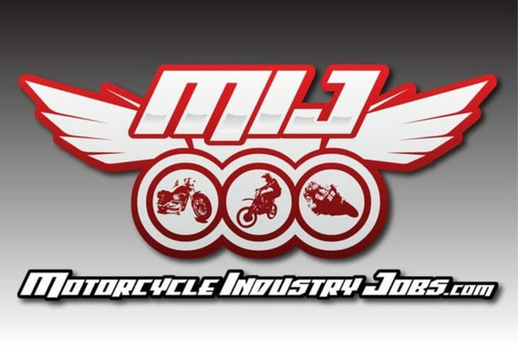 Motorcycle Industry Jobs logo with tagline