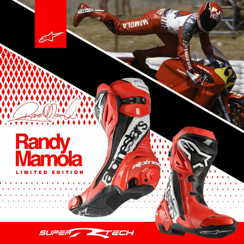 Alpinestars Launches the Randy Mamola Replica Boot at Aragon