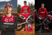 Team Honda HRC 2020 team of Ken Roczen Justin Brayton and Chase Sexton