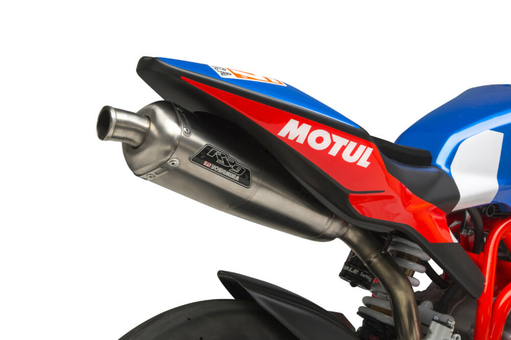 Yoshimura has released its RS-9T Titanium RS (Race Series) exhaust system for the Ohvale GP-0 190.