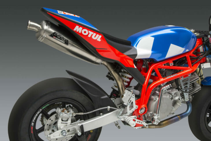 Yoshimura has released its RS-9T Titanium RS (Race Series) exhaust system for the Ohvale GP-0 190.