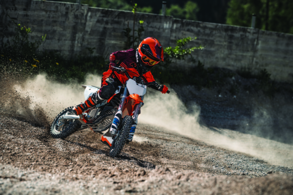 The KTM SX-E 5 was showcased for the first time in North America at Red Bull Straight Rhythm in Pomona, California.