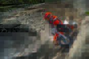 The KTM SX-E 5 was showcased for the first time in North America at Red Bull Straight Rhythm in Pomona, California.