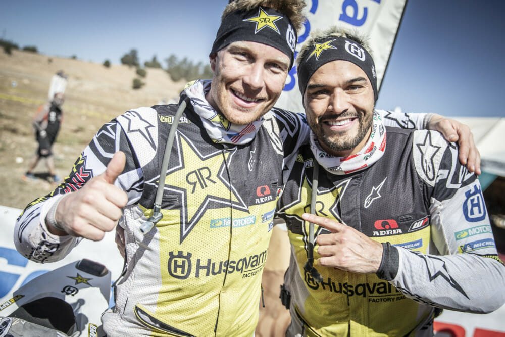Rockstar Energy Husqvarna Factory Racing’s Andrew Short claims his first-ever FIM Cross-Country Rallies Victory; Pablo Quintanilla finishes as runner-up.