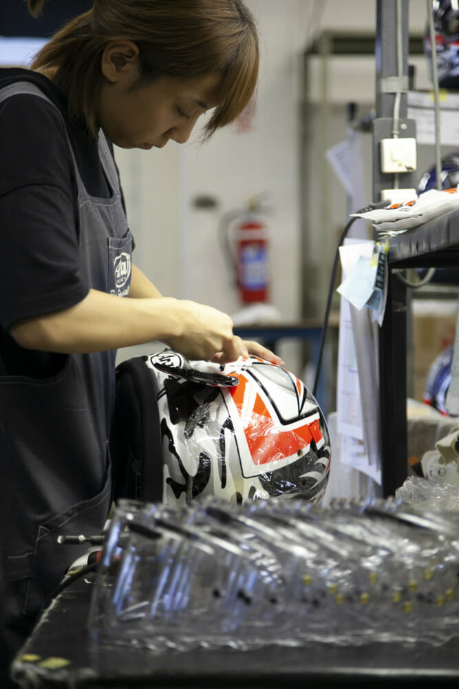 Making a Nicky Hayden Arai Helmet