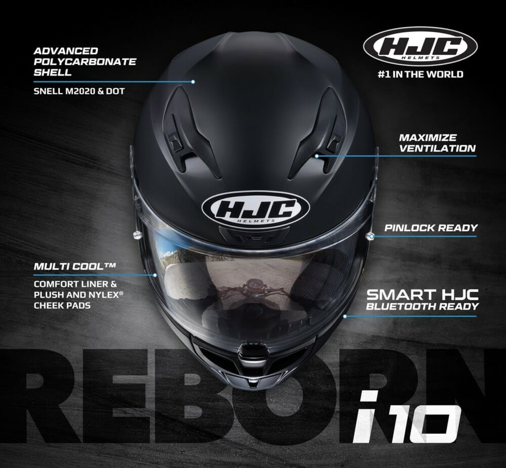 The brand-new i10 helmet from HJC replaces one of HJC's best sellers, the CL-17.