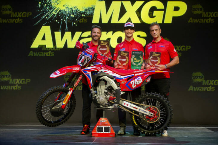 Team HRC at 2019 MXGP Awards Ceremony