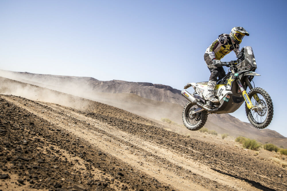 Rockstar Energy Husqvarna Factory Racing’s Andrew Short claims his first-ever FIM Cross-Country Rallies Victory; Pablo Quintanilla finishes as runner-up.